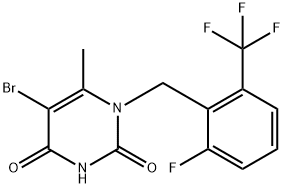 5-溴-1-[2-氟-6-(三氟甲基)苄基]-6-甲基嘧啶-2,4(1H,3H)-二酮