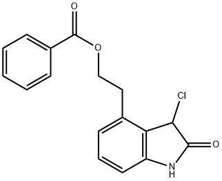 4-[2-(苯甲酰氧基)乙基]-3-氯-1,3-二氢-2H-吲哚-2-酮