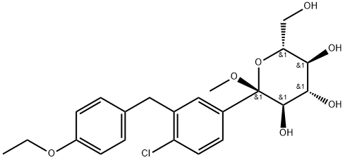 (2S,3R,4S,5S,6R)-2-(4-氯-3-(4-乙氧基苄基)苯基)-6-(羟甲基)-2-甲氧基四氢-2H-吡喃-3,4,5-三醇