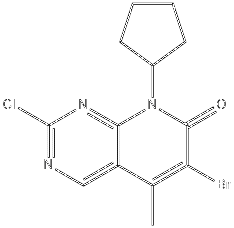 6-溴-2-氯-8-环戊基-5-甲基-吡啶并[2,3-D]嘧啶-7(8H)-酮