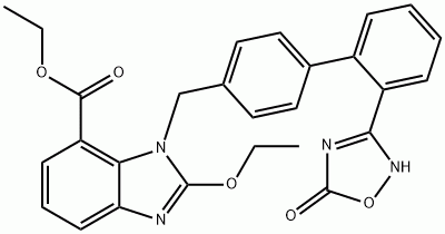 Ethyl 2-ethoxy-1-((2'-(5-oxo-4,5-dihydro-1,2,4-oxadiazol-3-yl)-[1,1'-biphenyl]-4-yl)methyl)-1H-benzo[d]imidazole-7-carboxylate