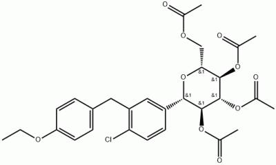 (2R,3R,4R,5S,6S)-2-(乙酰氧基甲基)-6-(4-氯-3-(4-乙氧基苄基)苯基)四氢-2H-吡喃-3,4,5-三乙酸酯